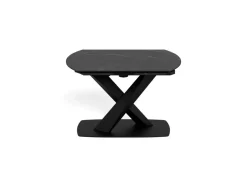 Eettafel Mart Keramiek Zwart 120-180cm - Giga Living