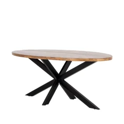 Eettafel Max Ovaal Visgraat 200cm - Giga Meubel