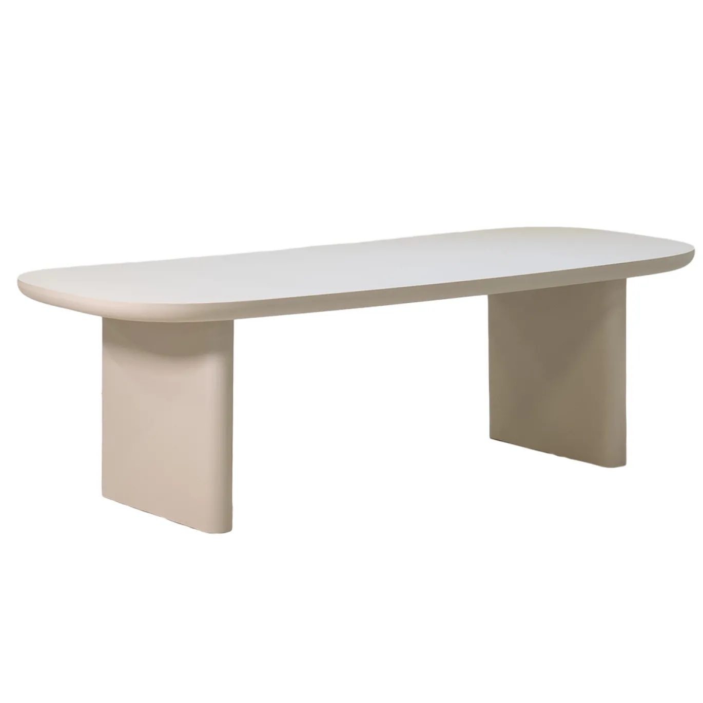 Eettafel Maya Deens Ovaal Beige 300cm - Giga Meubel