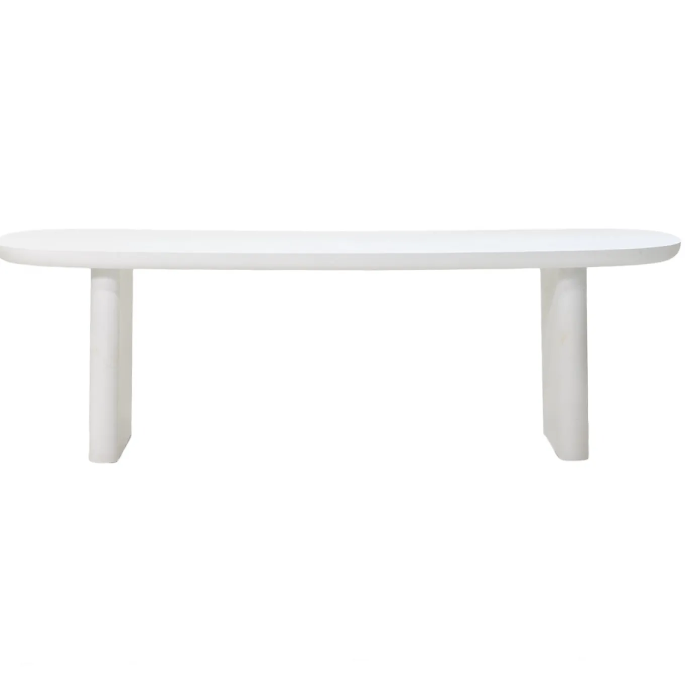 Eettafel Maya Deens Ovaal Wit 240cm - Giga Meubel