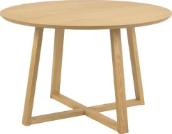 Eettafel Mees Naturel MDF Ø120cm - Giga Living
