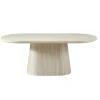 Eettafel Michal Travertinlook Ovaal 200cm - Giga Meubel
