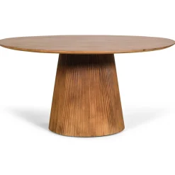 Eettafel Mokka Lichtbruin Ø120cm - Giga Meubel