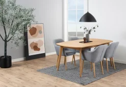 Eettafel Mylla Eikenfineer Naturel 180cm - Giga Living