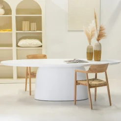 Eettafel Myrna Ovaal Wit 300cm - Giga Meubel