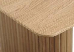 Eettafel Nola Boat Shape Naturel Eiken 100x190cm - Giga Living
