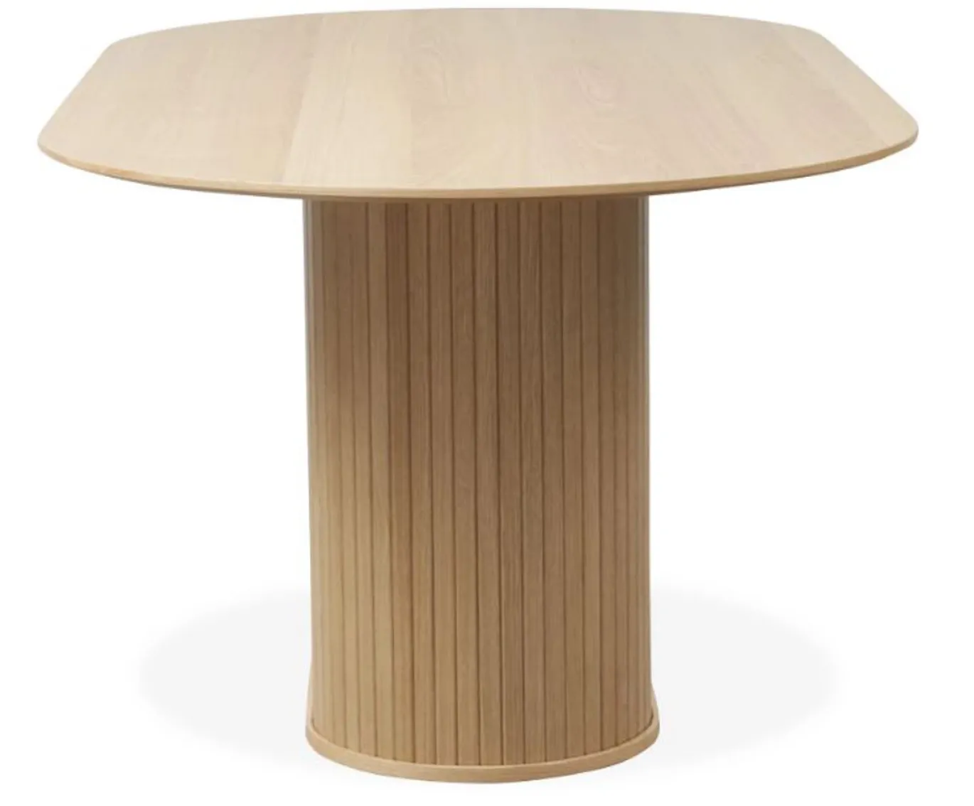 Eettafel Nola Ovaal Naturel Eiken 95x180cm - Giga Living