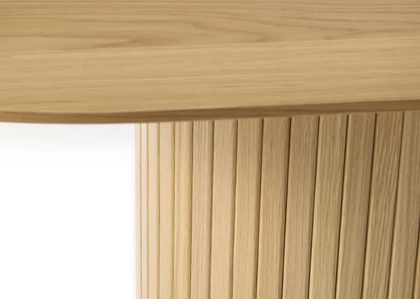 Eettafel Nola Ovaal Naturel Eiken 95x180cm - Giga Living