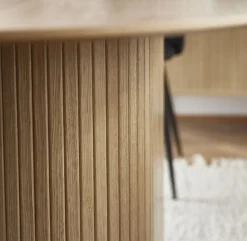 Eettafel Nola Ovaal Naturel Eiken 95x180cm - Giga Living
