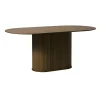 Eettafel Nola Ovaal Smoked Eiken 95x180cm - Giga Living