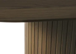 Eettafel Nola Ovaal Smoked Eiken 95x180cm - Giga Living