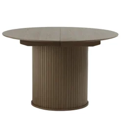 Eettafel Nola Smoked Eiken Ø120-167cm - Giga Living