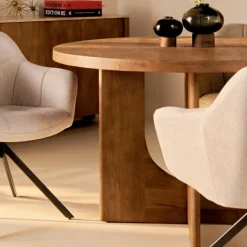 Eettafel Nova Bruin Ø120cm - Giga Meubel