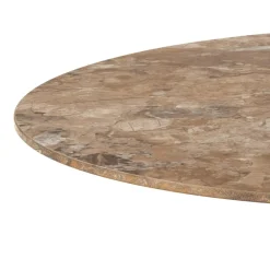 Eettafel Orin Keramiek Bruin Ø90cm - Giga Living