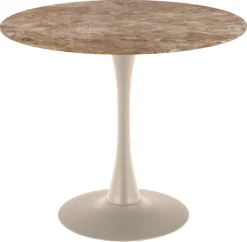 Eettafel Orin Keramiek Bruin Ø90cm - Giga Living