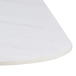 Eettafel Orin Keramiek Wit 90cm - Giga Living