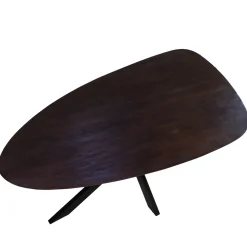 Eettafel Owen Kiezel Bruin Matrix-poot 200cm - Giga Meubel