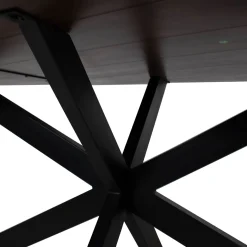 Eettafel Owen Kiezel Bruin Matrix-poot 200cm - Giga Meubel