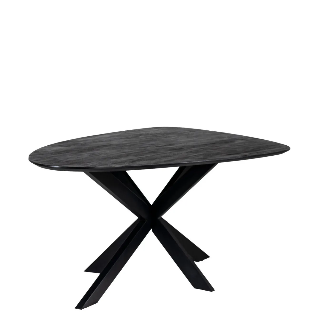 Eettafel Owen Kiezel Zwart Matrix-poot 200cm - Giga Meubel