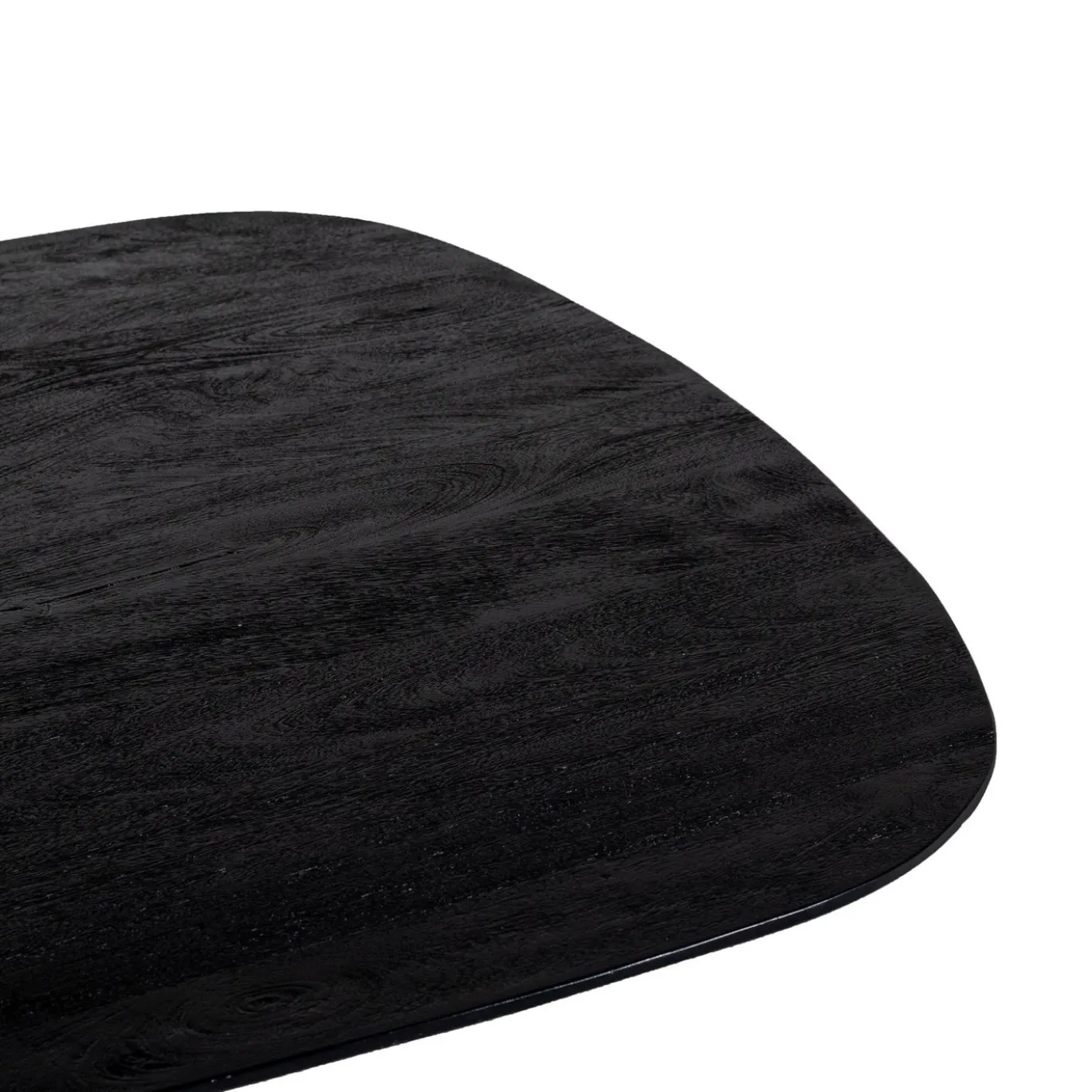 Eettafel Owen Kiezel Zwart Matrix-poot 200cm - Giga Meubel