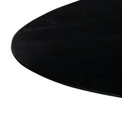 Eettafel Owen Kiezel Zwart O-poot 200cm - Giga Meubel