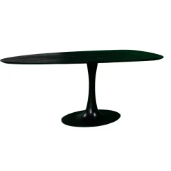 Eettafel Owen Kiezel Zwart O-poot 200cm - Giga Meubel