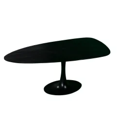 Eettafel Owen Kiezel Zwart O-poot 200cm - Giga Meubel