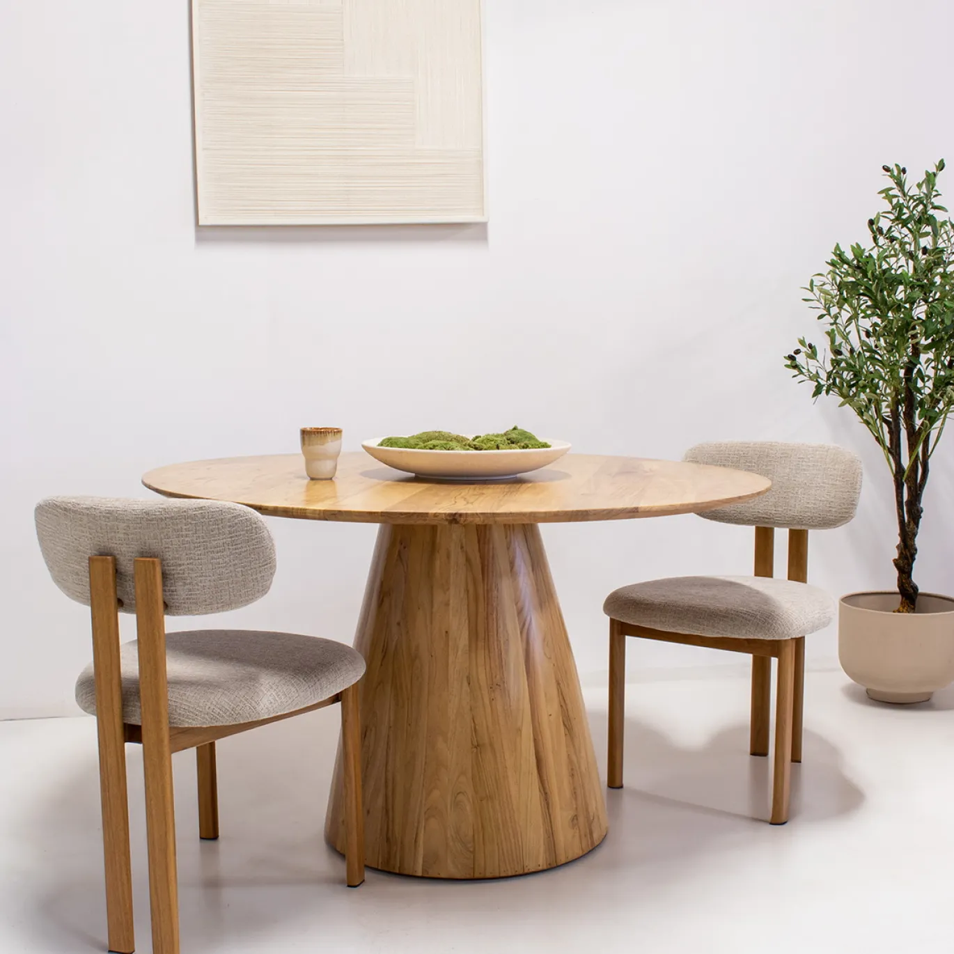 Eettafel Pim Acacia Naturel 130cm - Giga Meubel