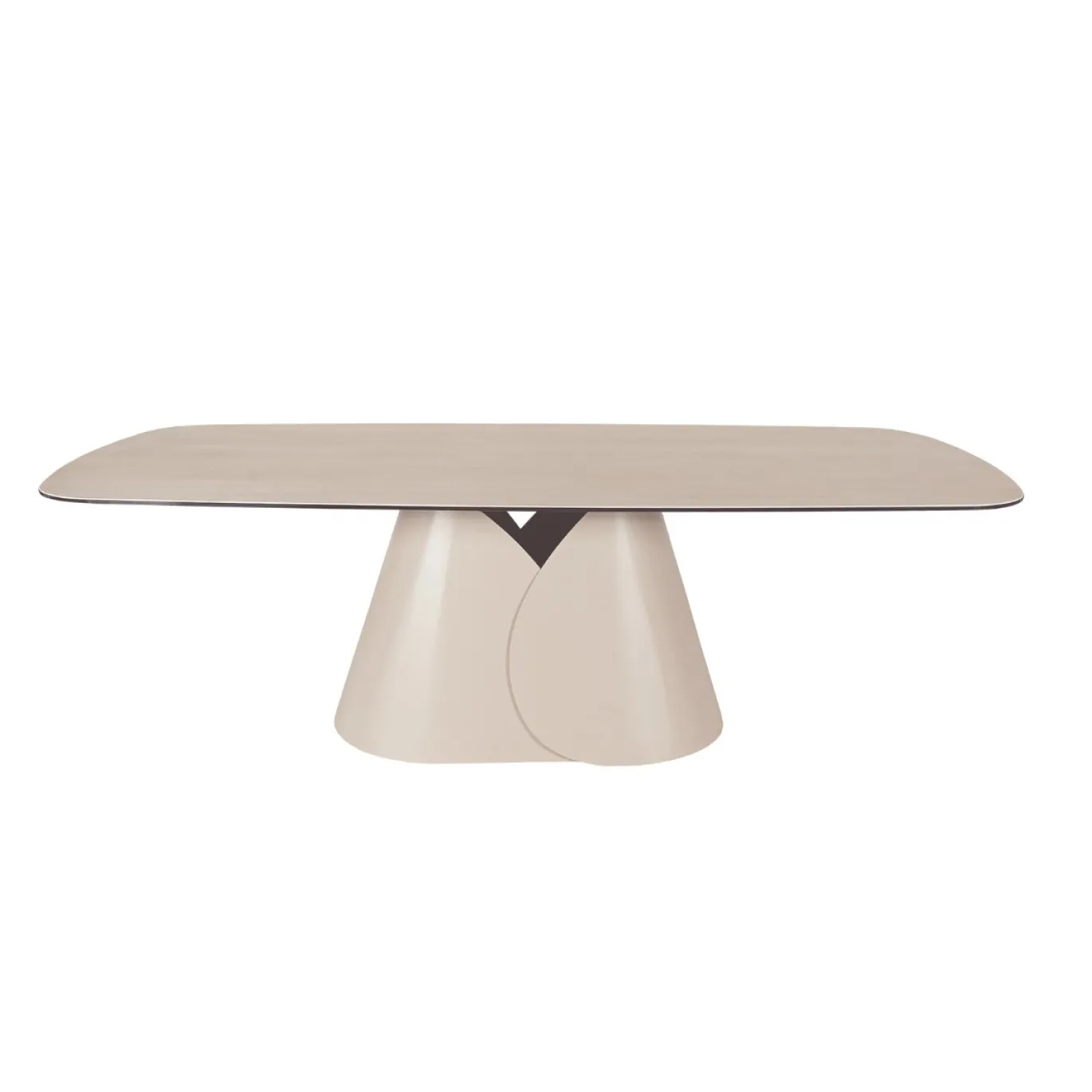 Eettafel Quinn Travertinlook Deens Ovaal 250cm - Giga Meubel