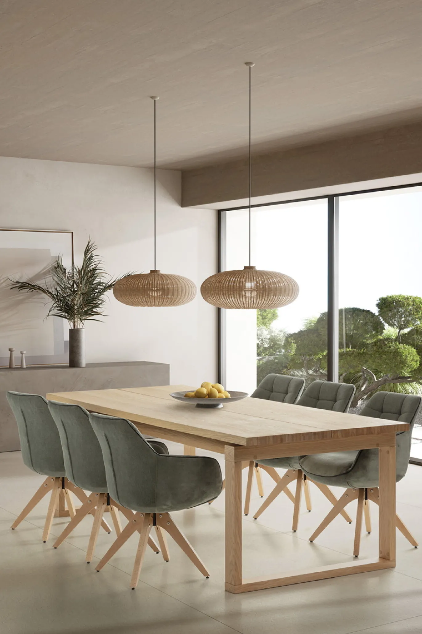 Eettafel Rina 220cm Eiken - Giga Meubel