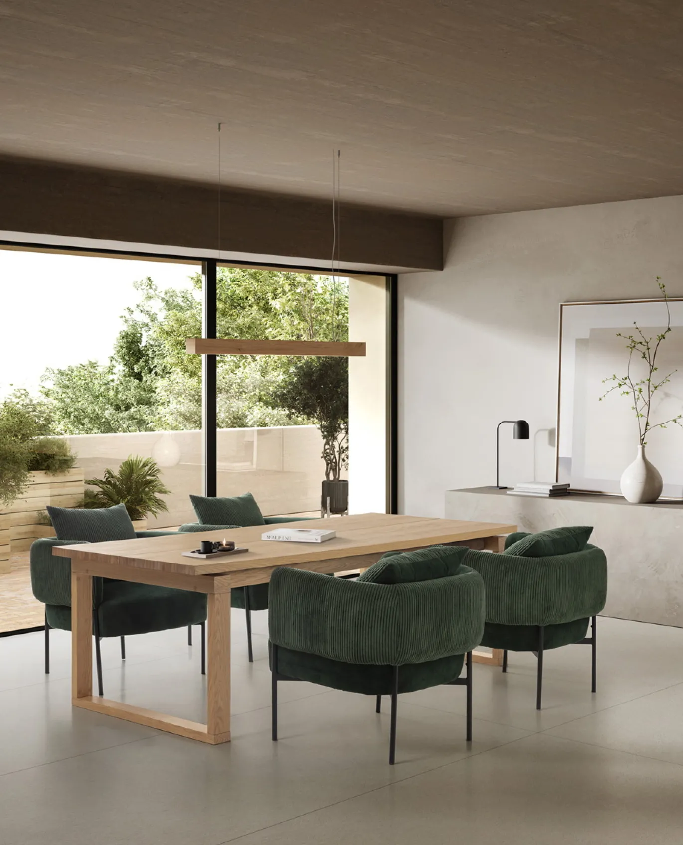 Eettafel Rina 220cm Eiken - Giga Meubel