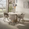 Eettafel Romano Centro Rond Ø120cm 3d Keramiek Travertin - Giga Meubel