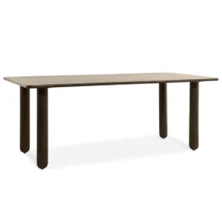 Eettafel Rondo Donkerbruin 200cm - Giga Meubel