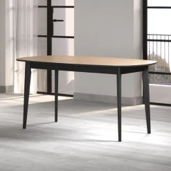 Eettafel Ronin Naturel/Zwart 160cm