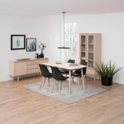 Eettafel Rosta Eikenfineer Wit 150cm - Giga Living