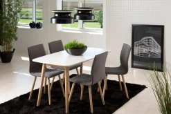 Eettafel Rosta Mdf Wit 150cm - Giga Living