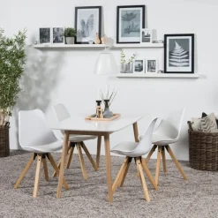 Eettafel Rosta Mdf Wit 150cm - Giga Living