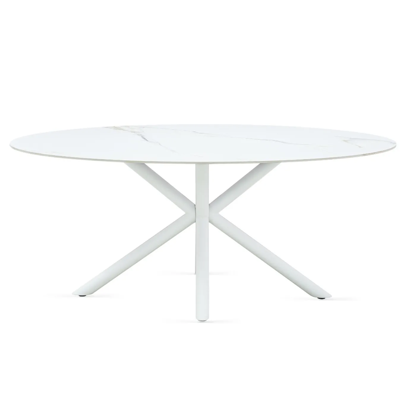 Eettafel Roxy Keramisch Wit Ovaal 180cm - Giga Meubel