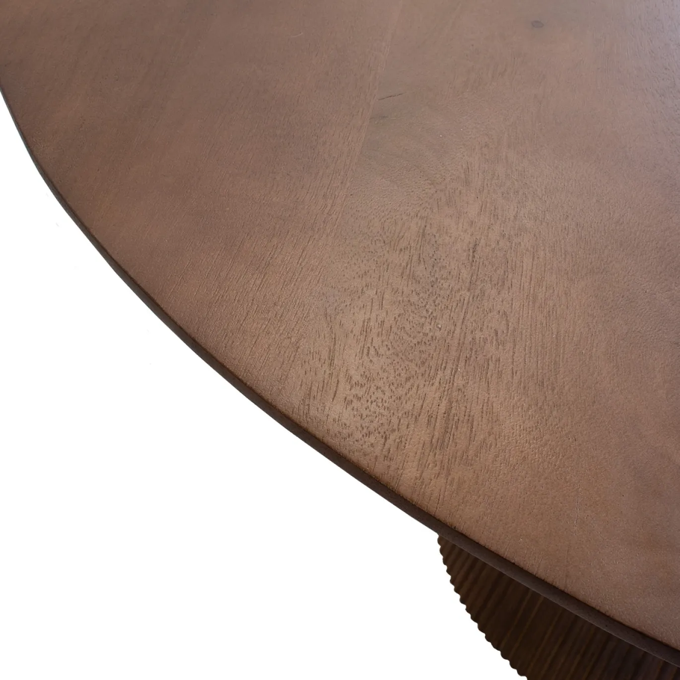 Eettafel Salvador Walnoot Rond 130cm - Giga Meubel