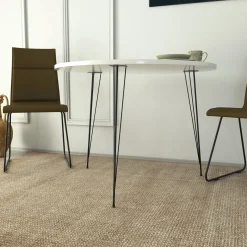 Eettafel Sandalf Wit Ø90cm