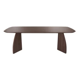Eettafel Savanah Walnoot Deens Ovaal 200cm - Giga Meubel