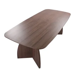 Eettafel Savanah Walnoot Deens Ovaal 200cm - Giga Meubel