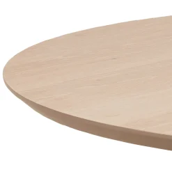 Eettafel Sezze Rond MDF Lichtbruin Ø100cm - Giga Living