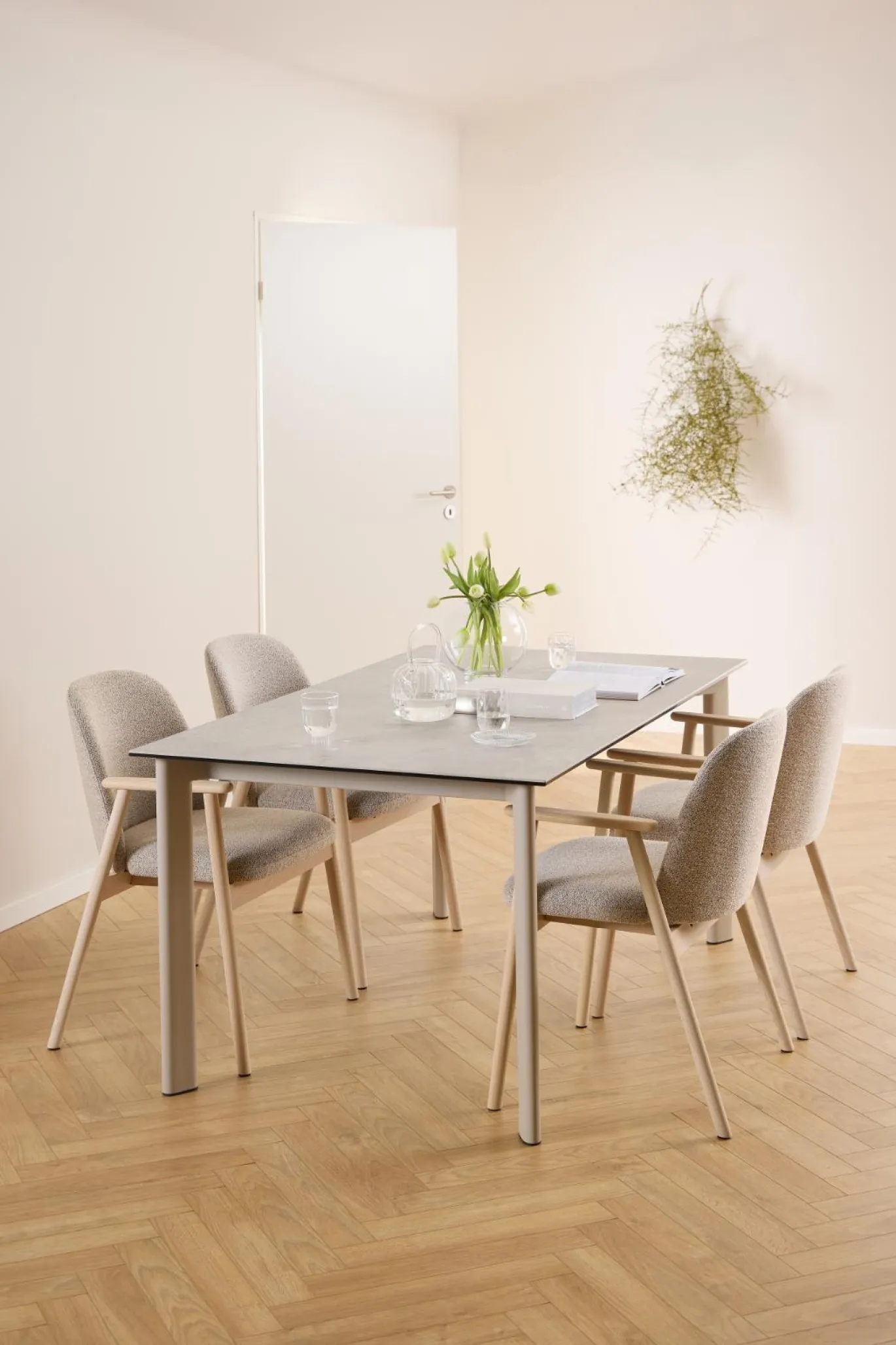 Eettafel Siger Keramiek Grijs Anista 160cm - Giga Living