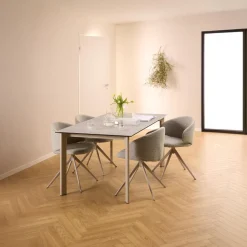 Eettafel Siger Keramiek Grijs Anista 160cm - Giga Living