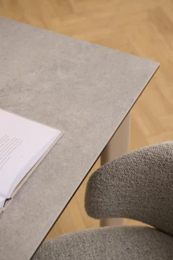 Eettafel Siger Keramiek Grijs Anista 160cm - Giga Living
