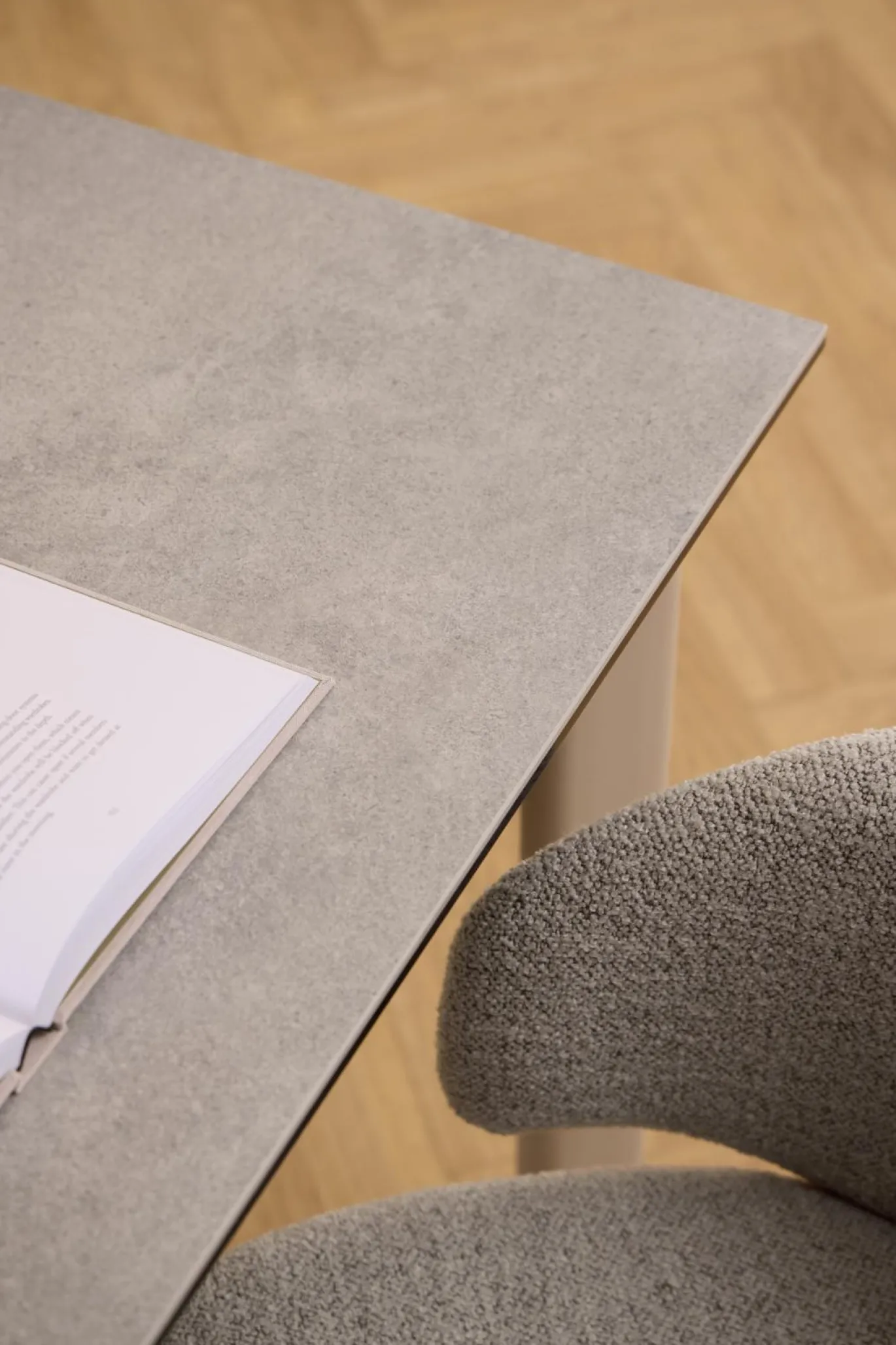 Eettafel Siger Keramiek Grijs Anista 160cm - Giga Living