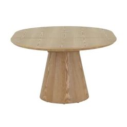 Eettafel Sivan Naturel Rond Uitschuifbaar 120-160cm - Giga Meubel