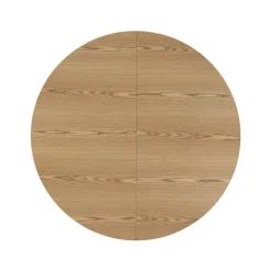 Eettafel Sivan Naturel Rond Uitschuifbaar 120-160cm - Giga Meubel