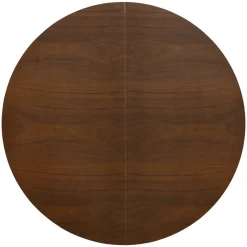 Eettafel Sivan Walnoot Rond Uitschuifbaar 120-160cm - Giga Meubel